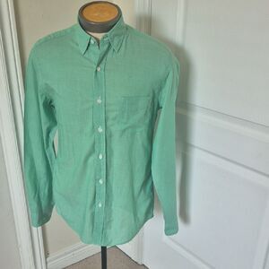 J. Crew Men's Mint Green Casual Button-Down Shirt
